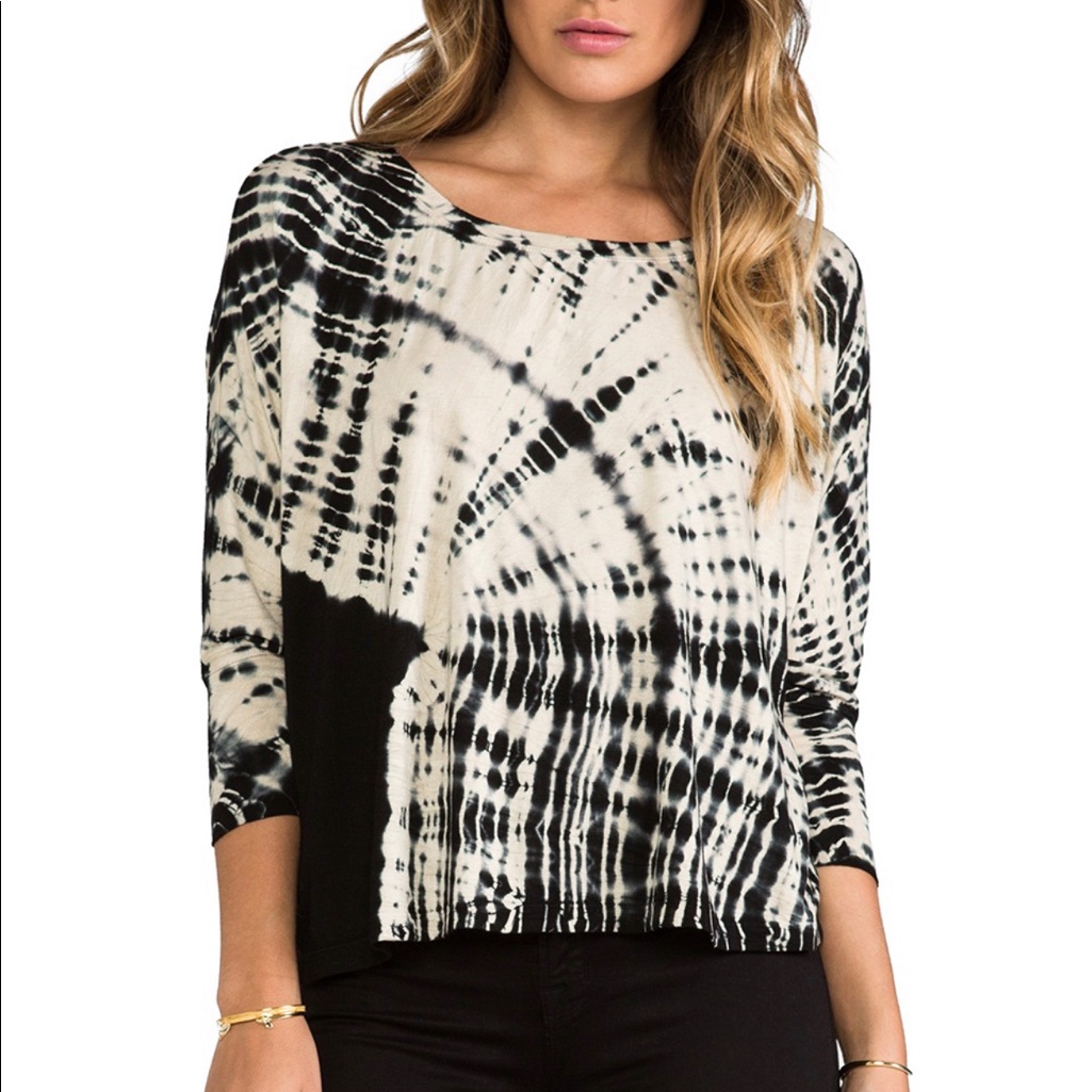 Gypsy 05 Oversize Top In Black & Bone